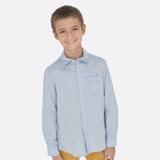 Camisa m/comp. contrastes