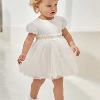 Vestido tule plissado